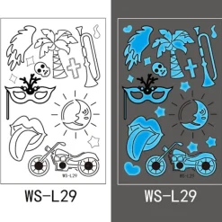 12 Kreativa Blå Självlysande Tatueringar för Barer, Danser och Musikfestivaler><noscript><img width=