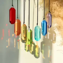 7 Kristall Sol Prism Julgransprydnader> Tillbehör