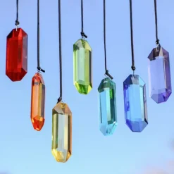 7 Kristall Sol Prism Julgransprydnader><noscript><img width=