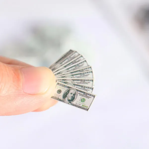 150 magiska rekvisita falska dollarvaluta leksakssedlar miniatyrer miniatyrer sedlar> Tillbehör