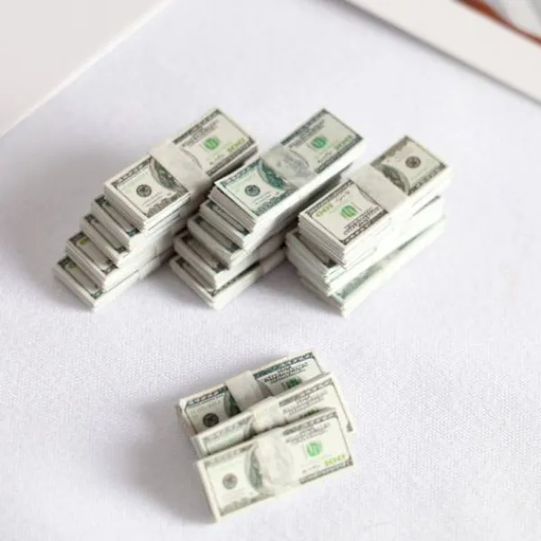 150 magiska rekvisita Mock Dollar valuta leksak sedlar miniatyrer miniatyrer sedlar> Tillbehör