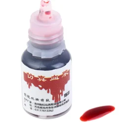 Jettbuying 5 ml ultrarealistiskt blod för Halloween, simulering av mänskligt blod onesize><noscript><img width=