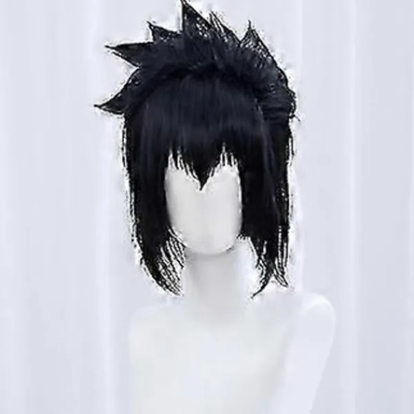 LEIGELE 2025 Ny Sasuke Uchiha Cosplay Peruk Män Kort Svart Cosplay Anime Cosplay Peruk Värmebeständig Syntetisk (LGL)> Peruker