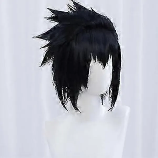 LEIGELE 2025 Ny Sasuke Uchiha Cosplay Peruk Män Kort Svart Cosplay Anime Cosplay Peruk Värmebeständig Syntetisk (LGL)> Peruker
