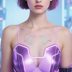 2025 Nya Häxjägare Tatueringar Klistermärken, Halloween Rumii Rollspel Blixt Tatueringar Klistermärken, Djävulsjägare Smink Tatueringar Klistermärken Type 2 | Fyndiq> Smink