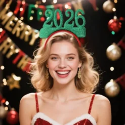 unbranded 2026 Nyår Hårband Foto Rekvisita Roliga Hårdiadem Kronor för Nyårsfest><noscript><img width=