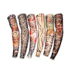 8 Pack Fake Temporary Tattoo Nylon Arm Ärm Sleeve Tatuering><noscript><img width=