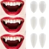 3 par 3 olika storlekar falska tänder vampyrtänder cosplay tänder vampyrtänder cosplay falska tänder> Tillbehör