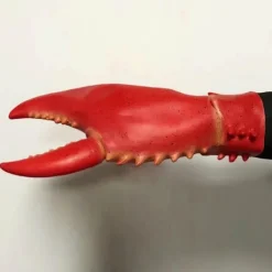 1 par Crab Hummer Claws Handskar Parodi Kräft Tång Vantar Cosplay Rolig Fest Latex Låtsas Spela Spel Nyhet Leksak><noscript><img width=
