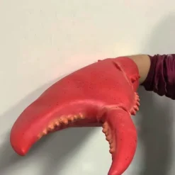 1 par Crab Hummer Claws Handskar Parodi Kräft Tång Vantar Cosplay Rolig Fest Latex Låtsas Spela Spel Nyhet Leksak><noscript><img width=