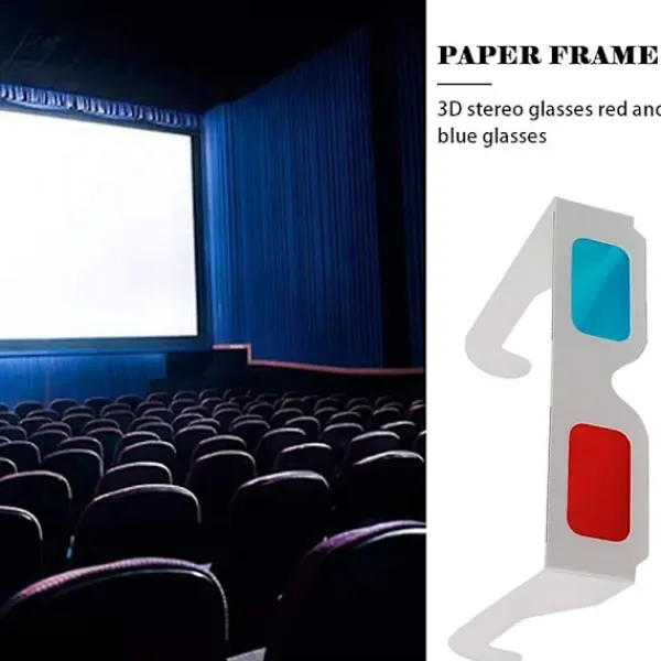 10 par 3d kartongglasögon Universal Anaglyph 3d glasögon> Tillbehör