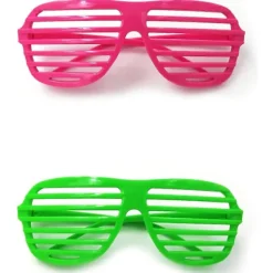 8 Par Festglasögon Neonfärgade Shutterglasögon><noscript><img width=