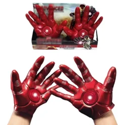 1 par Iron Man rollspelshandskar för barnens Avengers-filmfigur Cosplay-handskar Halloween Cosplay-festdräkt Handskar rekvisita presenter> Tillbehör