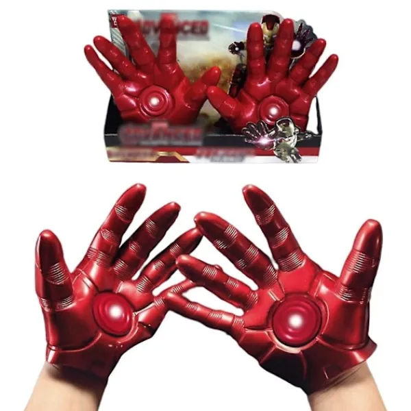 1 par Iron Man rollspelshandskar för barnens Avengers-filmfigur Cosplay-handskar Halloween Cosplay-festdräkt Handskar rekvisita presenter> Tillbehör