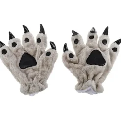 1 par kreativa tecknade handskar förtjockade damhandskar plyschhandskar> Tillbehör