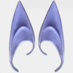 1 par lila alvöron - mystiska ängelöron - halloweendekoration> Tillbehör