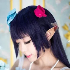 1 par älvöron hög simulering flexibel spetsig topp självlysande glitter cosplay rekvisita latex Halloween kostymfest älvöron för festival | Fyndiq><noscript><img width=