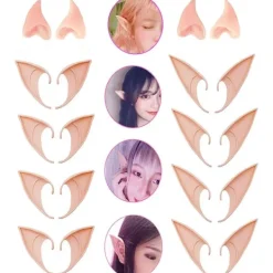 10 Par Älvöron, Latex Älvöron, Cosplay Öron[mo][CO]> Tillbehör