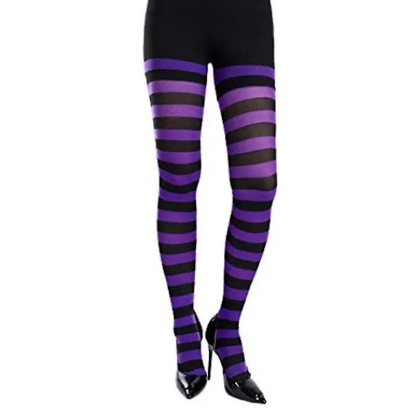 3 par randiga strumpbyxor Randiga långstrumpor Randiga för julkostymtillbehör> Tillbehör