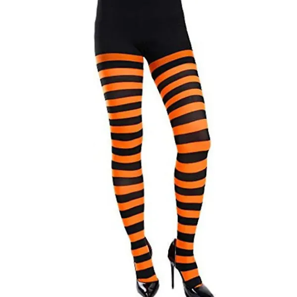 3 par randiga strumpbyxor Randiga långstrumpor Randiga för julkostymtillbehör> Tillbehör