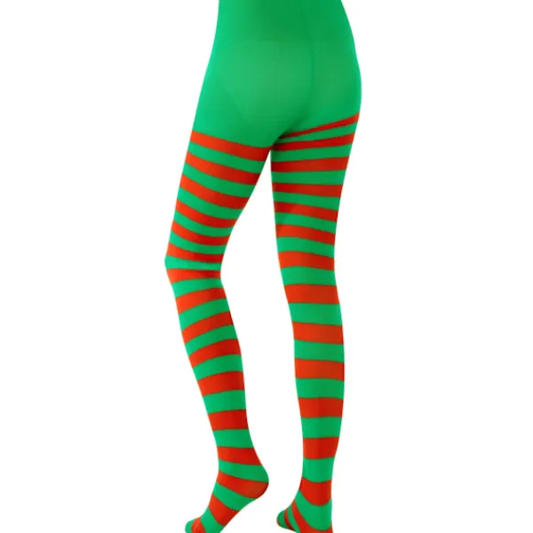 3 Par Strumpbyxor med Julrandiga Mönster, Långa Strumpbyxor, Lårhöga Strumpor för Jul- och Halloweenkostymtillbehör> Tillbehör