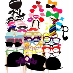 58 Partyrekvisita Fotobås Mustasch Födelsedag Förlovning Bröllop Roliga> Tillbehör