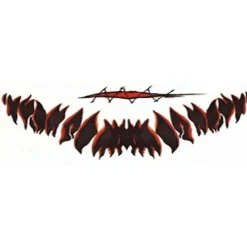 12 Pcs Halloween Graphic Tattoo Sticker Cosplay Joker Mouth Sticker><noscript><img width=