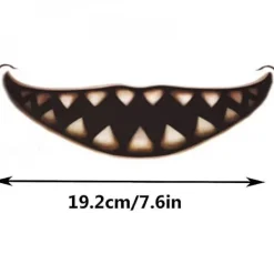 12 Pcs Halloween Graphic Tattoo Sticker Cosplay Joker Mouth Sticker> Smink