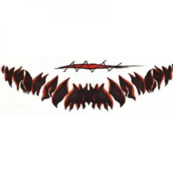 12 Pcs Halloween Graphic Tattoo Sticker Cosplay Joker Mouth Sticker> Smink