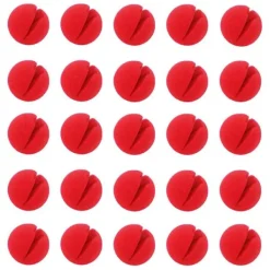 60 Röda Clownnäsor Cosplay Näsor Skumnäsor för Jul Karneval Kostymfest Utklädnad> Tillbehör