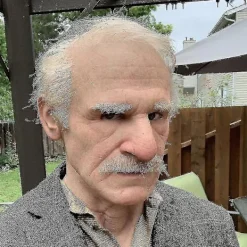 FMYSJ 1 Realistiska Latexmasker, Stor Näsa Gammal Man Supermjuk Rynkig Ansikte Huvudbonad Maskeradfest (FMY)><noscript><img width=