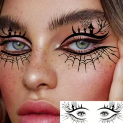 10 Realistiska Tillfälliga Häxögon-Tatueringar – Ovala Ögonlocksdekaler för Cosplay><noscript><img width=