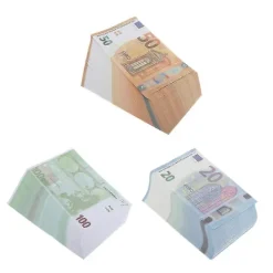 2023 rekvisita pengar, högkvalitativa låtsaspengar, paket med 300 stycken, replika 100/50/20 euro><noscript><img width=