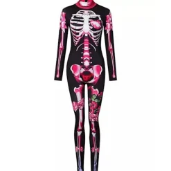 FJORD (130 Rosa) Halloween Skelett Kostym För Barn Och Vuxen><noscript><img width=