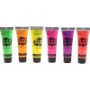 6 Rör Glödande Pigment Neon Fluorescerande Ansikte Kroppsmålning Party Scen Tillbehör> Smink