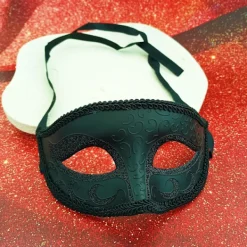 AcserGery 2025 Senaste Modell 2 ST Svarta Maskeradmasker för Män Kvinnor Par Gotiska venetianska masker för Alla hjärtans dag Fest karnevalsmask mardi><noscript><img width=