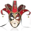 AcserGery 2025 Senaste Modell Helmaskerad Venetiansk Mask Maskeradmask för Karneval Mardi Gras Cosplay Halloweenfest Väggdekoration Röd St> Masker