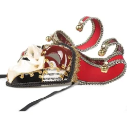 AcserGery 2025 Senaste Modell Helmaskerad Venetiansk Mask Maskeradmask för Karneval Mardi Gras Cosplay Halloweenfest Väggdekoration Röd St><noscript><img width=