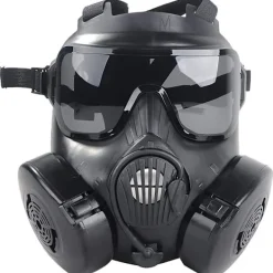 AcserGery 2025 Senaste Modell M50 Airsoft Skyddsmask Taktisk, Full Face Ögonskydd Glasögon Dummy Toxic Skull Gasmask med Filterfläktar f> Masker