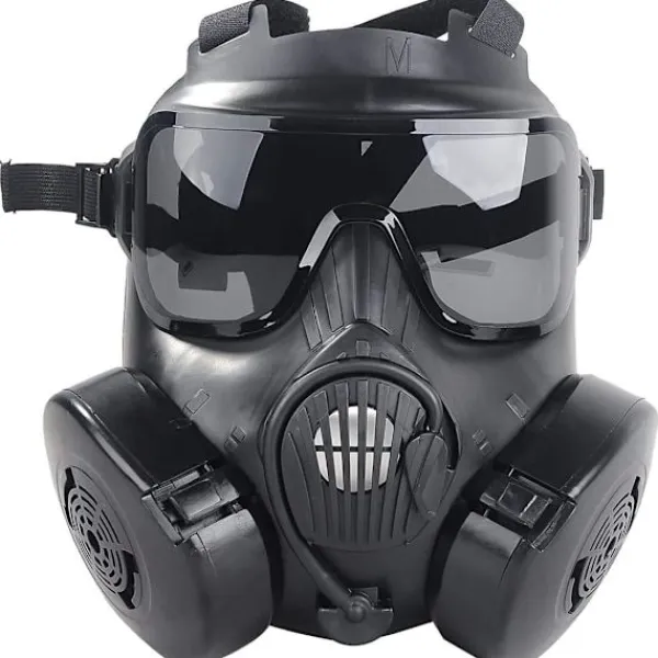 AcserGery 2025 Senaste Modell M50 Airsoft Skyddsmask Taktisk, Full Face Ögonskydd Glasögon Dummy Toxic Skull Gasmask med Filterfläktar f> Masker