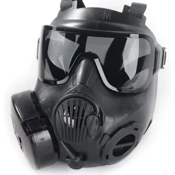AcserGery 2025 Senaste Modell M50 Airsoft Skyddsmask Taktisk, Full Face Ögonskydd Glasögon Dummy Toxic Skull Gasmask med Filterfläktar f> Masker
