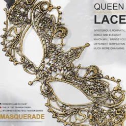 AcserGery 2025 Senaste Modell Maskeradmask för Kvinnor Venetianska Spets Ögonmasker För Festbal Maskerad Kostym Mardi Gras Festtillbehör><noscript><img width=