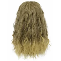 AcserGery 2025 Senaste Modell Män Lång Lockig Guldbrun Skägg Peruk Anime Kostym Peruk för Halloween Cosplay Fest><noscript><img width=