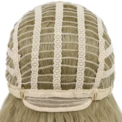 AcserGery 2025 Senaste Modell Män Lång Lockig Guldbrun Skägg Peruk Anime Kostym Peruk för Halloween Cosplay Fest><noscript><img width=