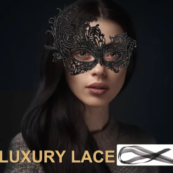 2025 Senaste Modell Par Maskeradmask för Kvinnor Män Glänsande Venetiansk Mask Halloweenmask för Fest Bal Kostym Spetsmasker> Masker