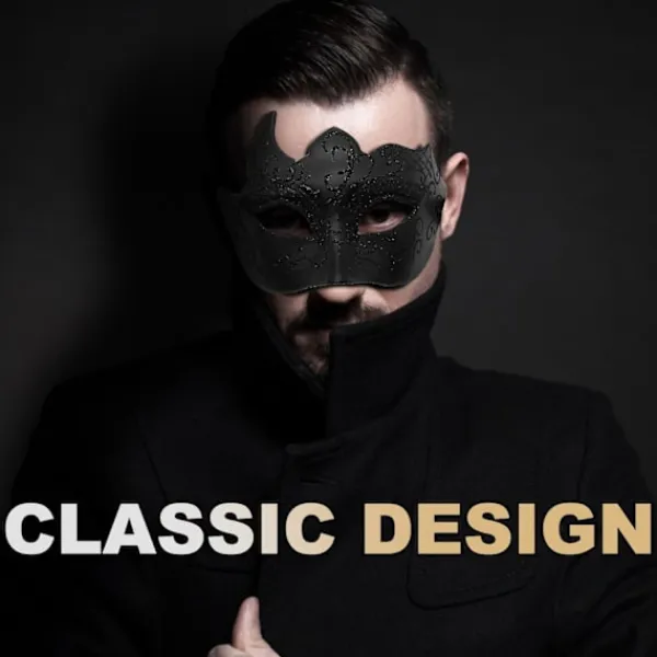 2025 Senaste Modell Par Maskeradmask för Kvinnor Män Glänsande Venetiansk Mask Halloweenmask för Fest Bal Kostym Spetsmasker> Masker