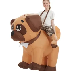 AcserGery 2025 Senaste Modell Uppblåsbara Party Dräkter, Uppblåsbar Dräkt Vuxen, Hund Uppblåsbar Dräkt, Halloween Dräkter för Män Kvinnor 160CM> Dräkter