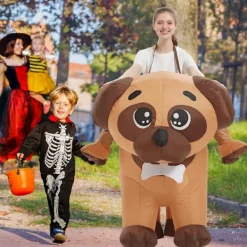 AcserGery 2025 Senaste Modell Uppblåsbara Party Dräkter, Uppblåsbar Dräkt Vuxen, Hund Uppblåsbar Dräkt, Halloween Dräkter för Män Kvinnor 160CM><noscript><img width=