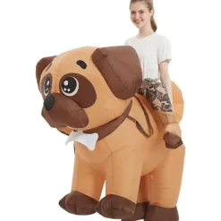 AcserGery 2025 Senaste Modell Uppblåsbara Party Dräkter, Uppblåsbar Dräkt Vuxen, Hund Uppblåsbar Dräkt, Halloween Dräkter för Män Kvinnor 160CM><noscript><img width=