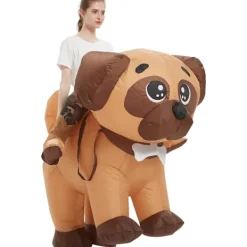 AcserGery 2025 Senaste Modell Uppblåsbara Party Dräkter, Uppblåsbar Dräkt Vuxen, Hund Uppblåsbar Dräkt, Halloween Dräkter för Män Kvinnor 160CM><noscript><img width=